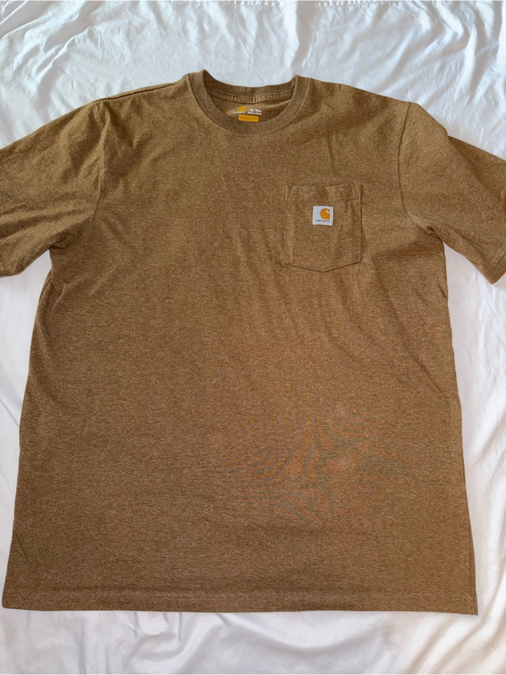 Carhartt Brown Heather Short-Sleeve Pocket Tee